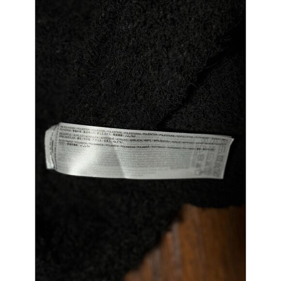 NEW MNG Mango Womens Black Fuzzy Knit Sweater Pullover Cozy Long Sleeve Size M - Picture 6 of 6